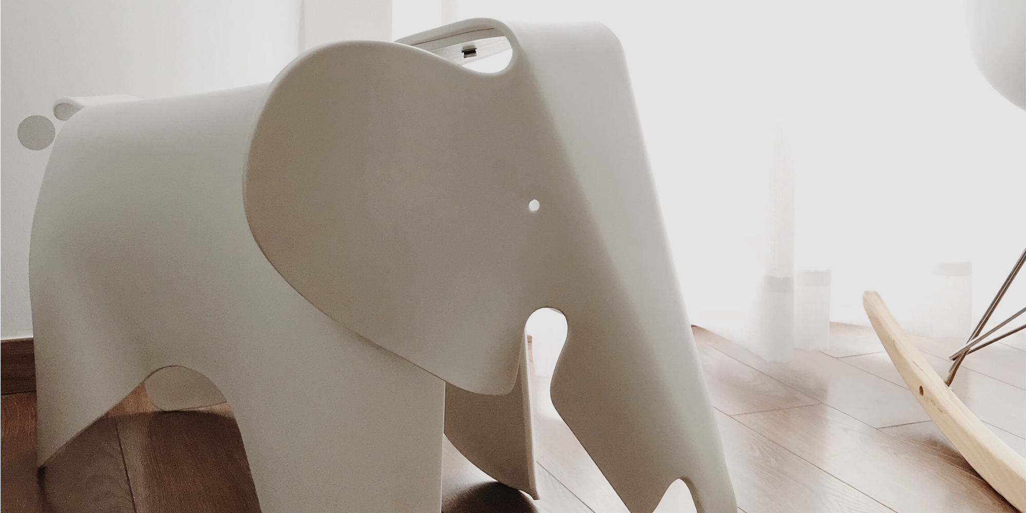 Eames Elephant in White