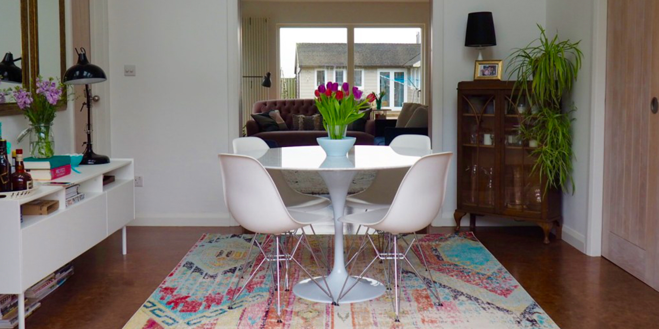 Eero Saarinen's Tulip Table design used in our customers home