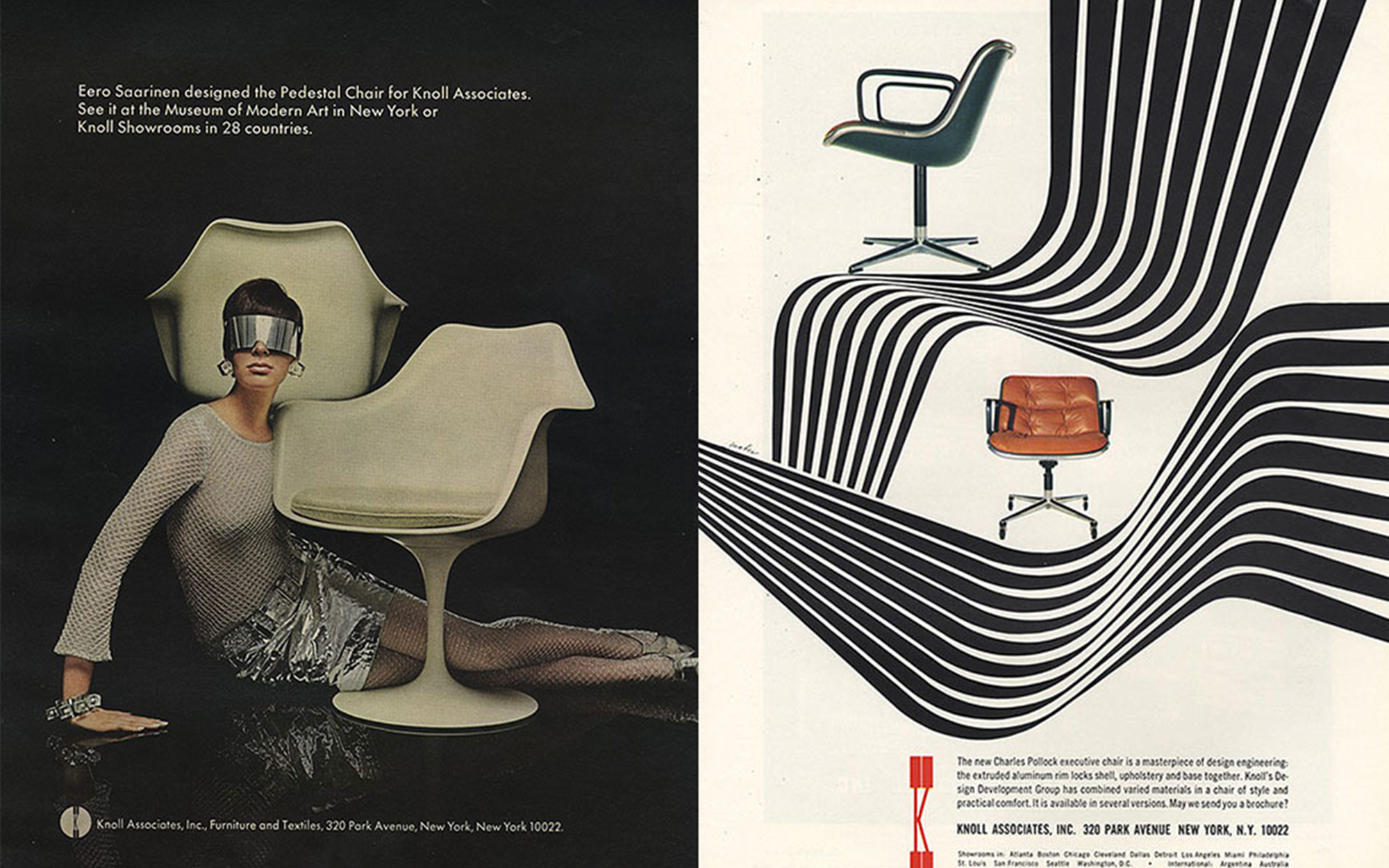 Mid-Century Ads Featuring Tulip Chairs