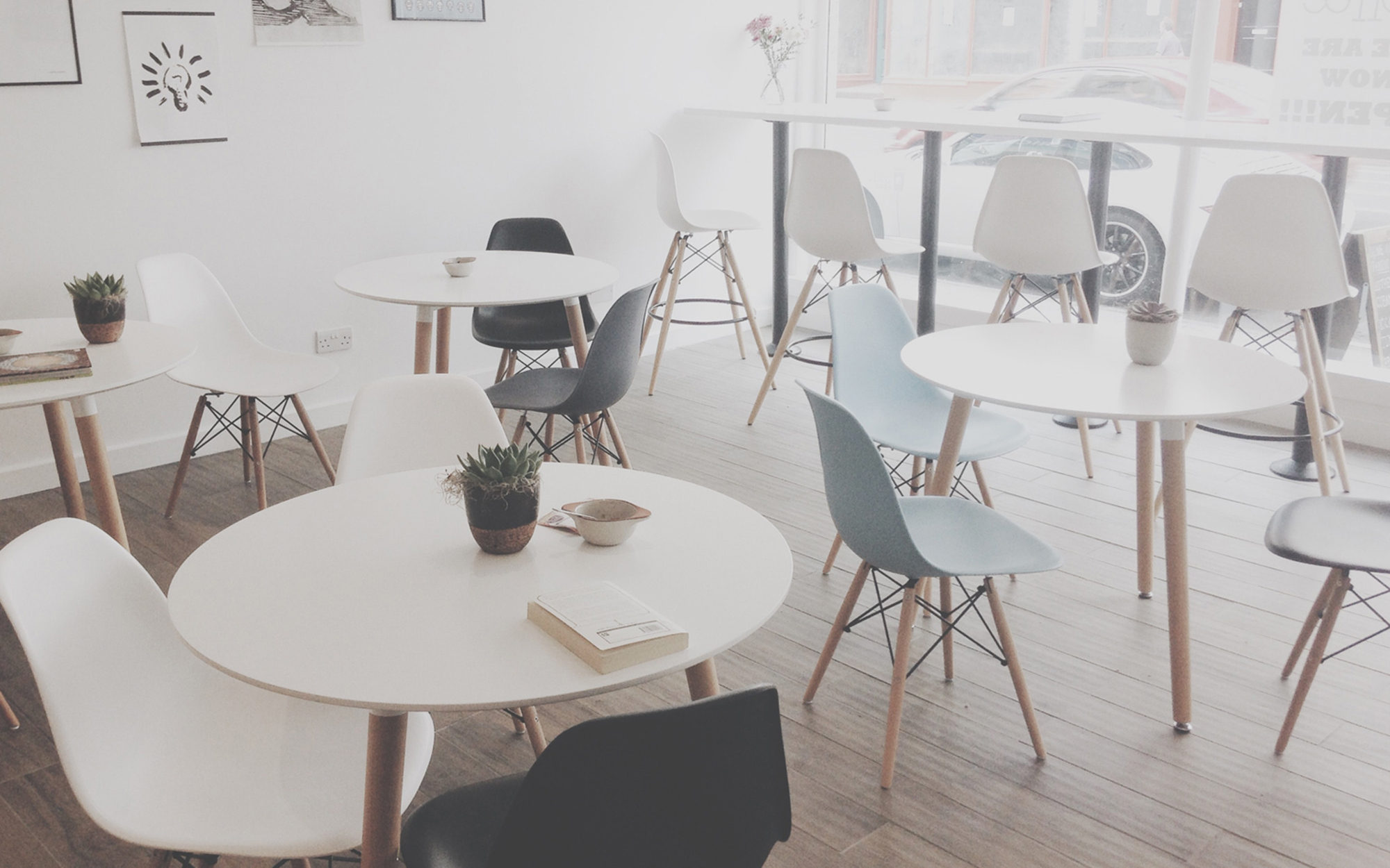 Eames DSW Chairs used in cafe business