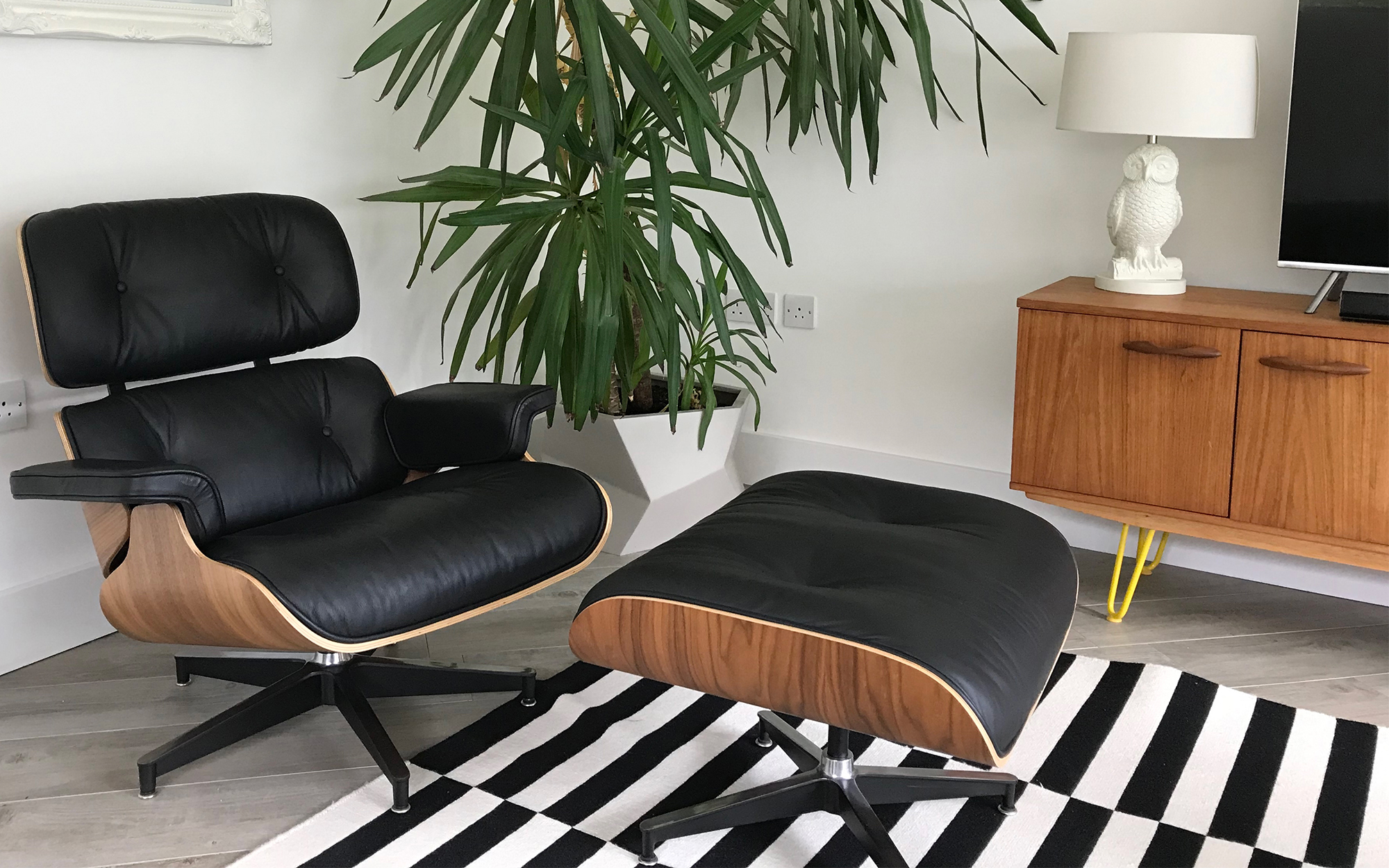 Eames Lounge Chair & Matching Ottoman