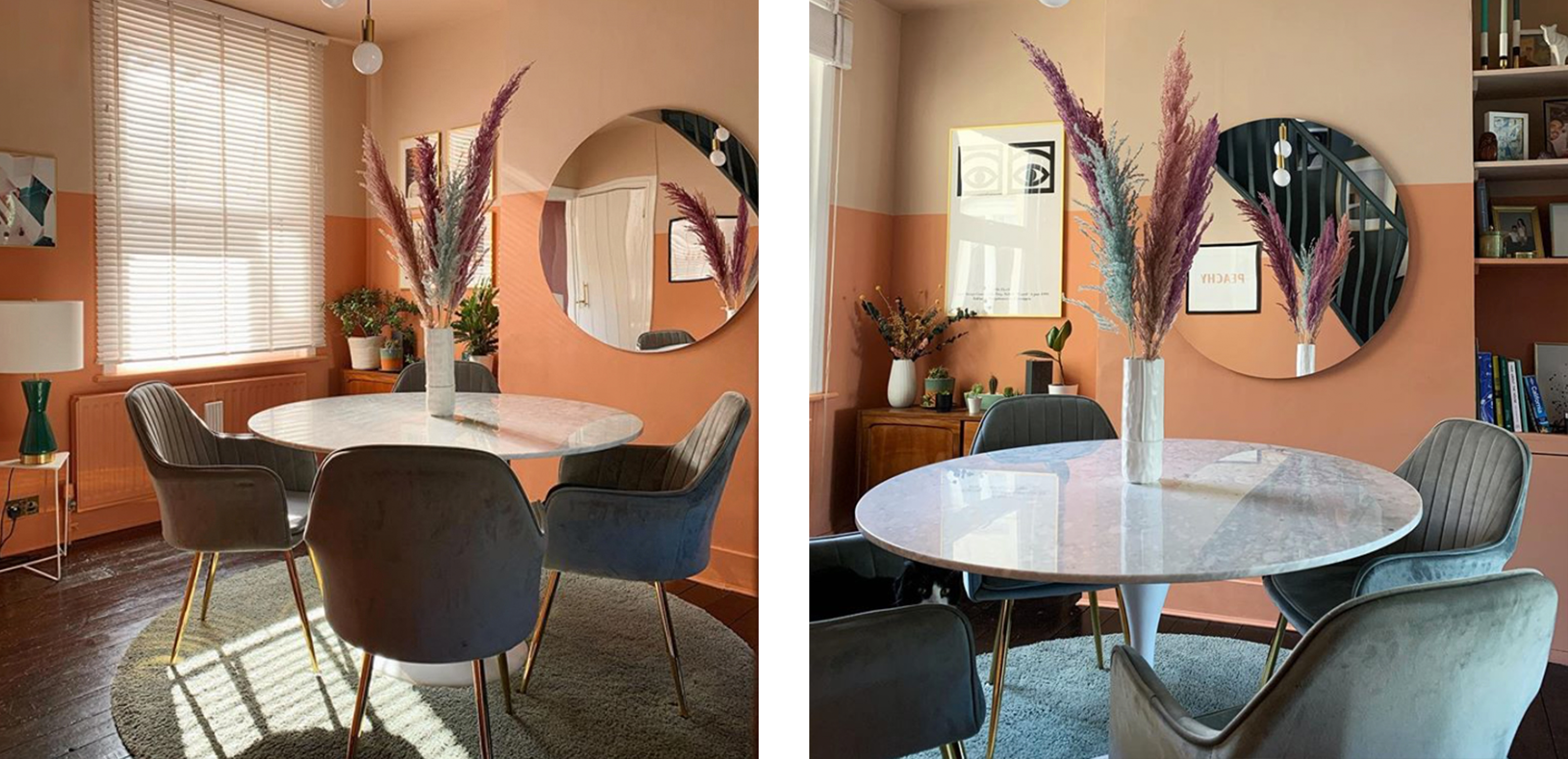 Dining Room Design Featuring Tulip Tables