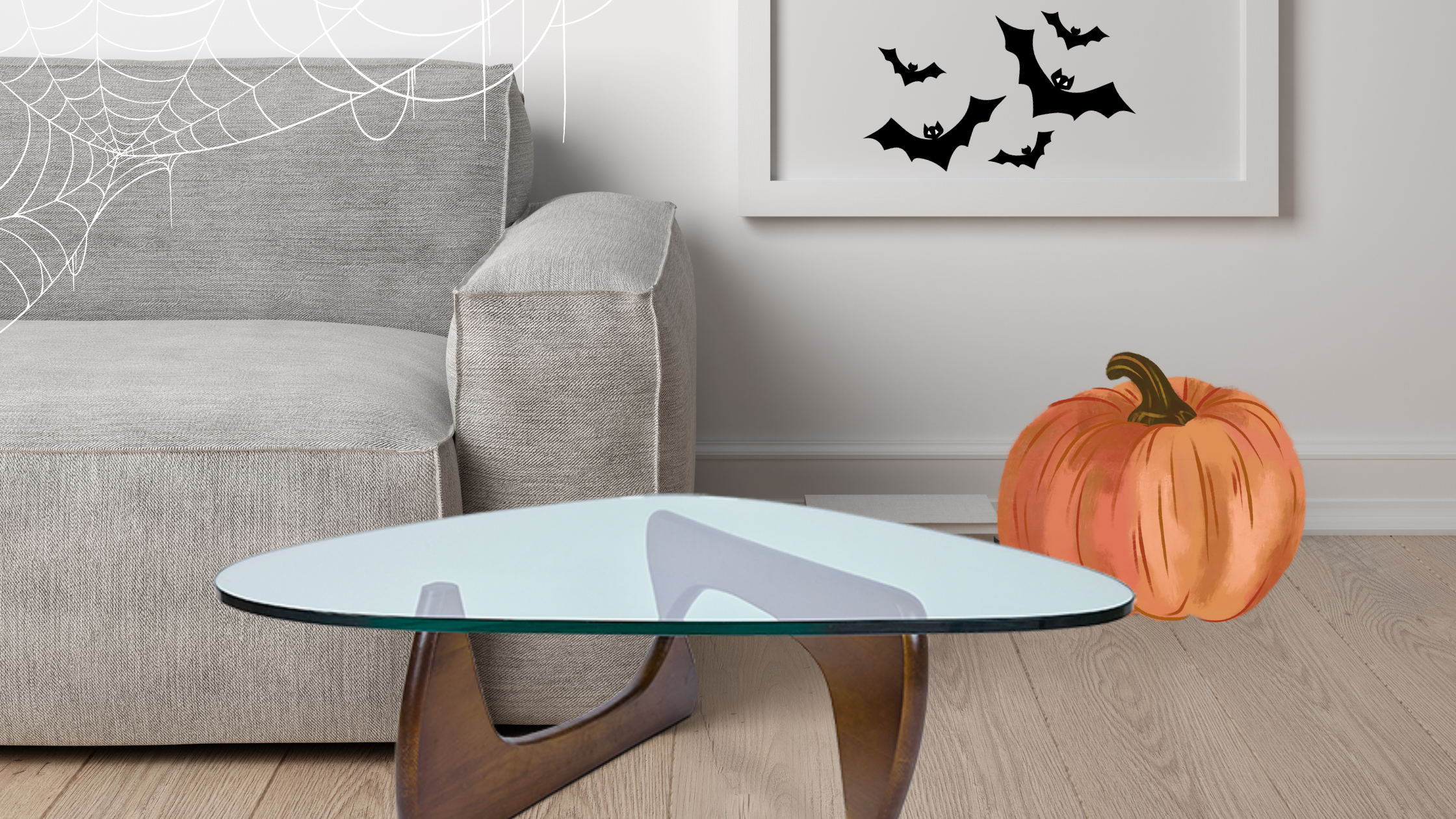 coffee-table-with-halloween-decorations