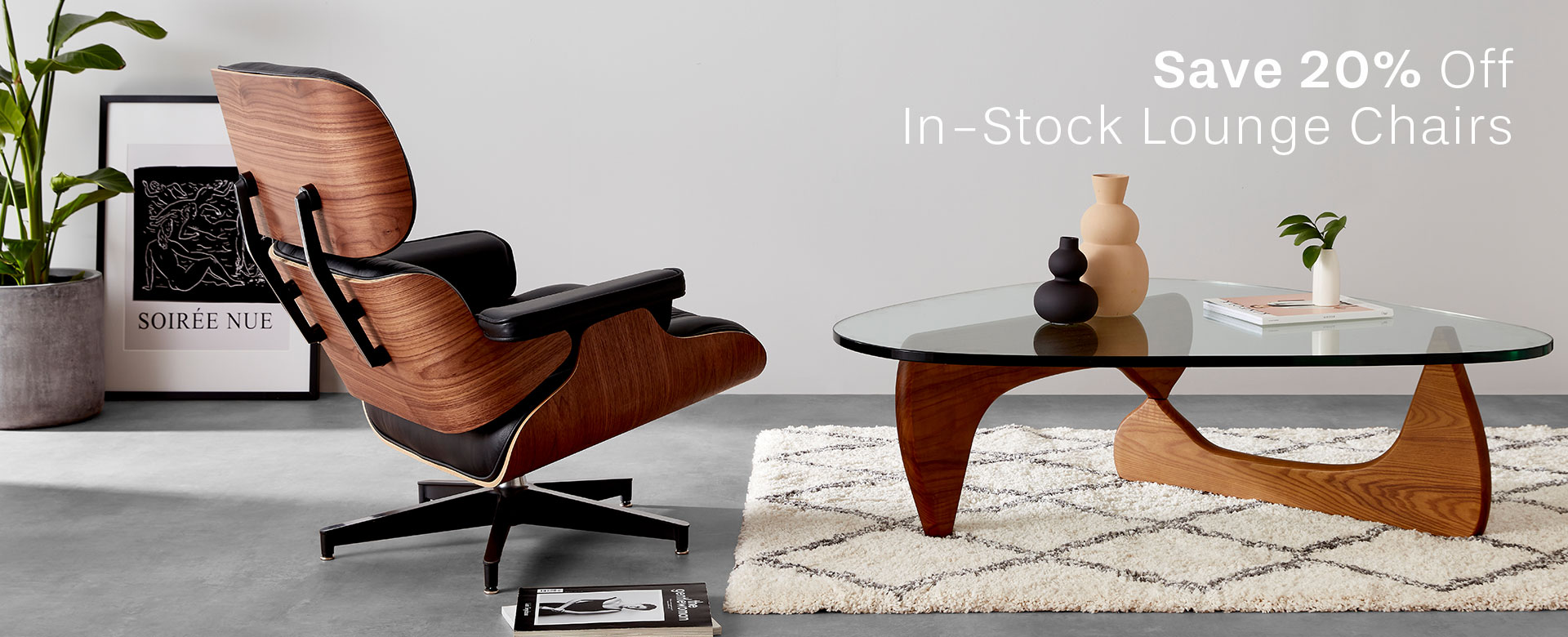 Eames Style Lounge Chairs