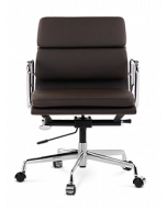 Eames EA217 Office Chair Replica - Dark Brown Leather