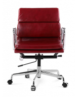 Eames EA217 Office Chair Replica - Red Wine Leather
