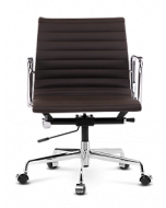Eames Style EA117 Management Office Chair - Dark Brown Leather