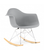 Designer Plastic Rocking Armchair - front angle