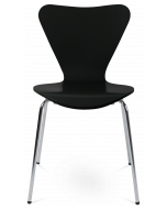 Jacobsen Series 7 Chair in Black Plywood - front