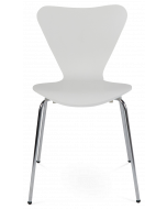 Jacobsen Series 7 Chair in White Plywood - front