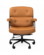 Limited Edition Eames ES104 Office Chair Replica in Tan Brown Leather