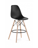 Mid-Century Designer Plastic Bar Stool - front angle