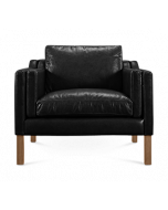 Mogensen 2211 Armchair Replica - black leather