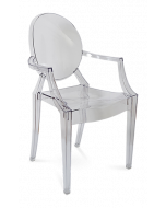 Starck Louis Ghost Chair Replica Front Angle