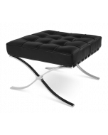 Ludwig Mies Van Der Rohe Barcelona Ottoman Replica - front angle