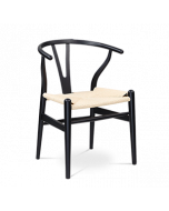 Wegner Wishbone Chair Replica - Black Wood