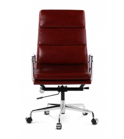 Eames EA219 Office Chair Replica - Red Wine Leather 
