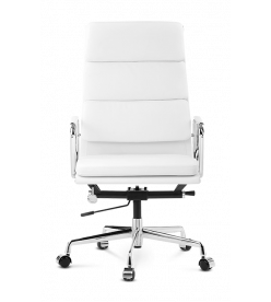 Eames Style EA219 Office Chair - White Leather