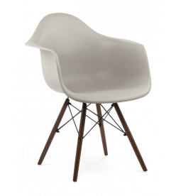 Eames DAW Chair Replica - Beige & Walnut Legs 
