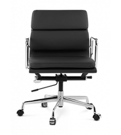 Eames EA217 Office Chair Replica - Black Leather