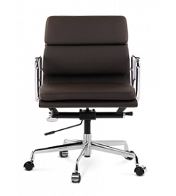 Eames EA217 Office Chair Replica - Dark Brown Leather