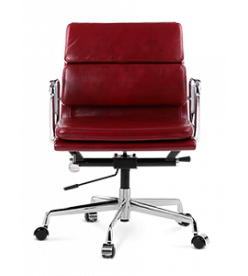 Eames EA217 Office Chair Replica - Red Wine Leather