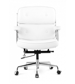 Eames Style Executive ES104 Office Chair - White Leather