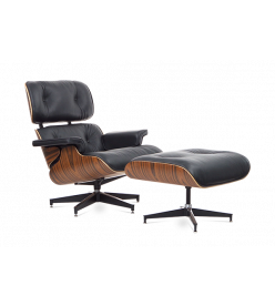 Eames Lounge Chair & Ottoman Replica - front angle