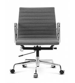Eames Style EA117 Management Office Chair - Mid Grey Wool