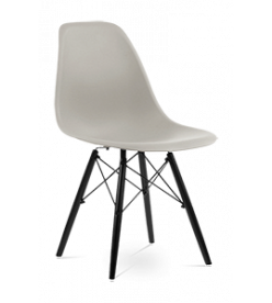 Eames DSW Chair Replica - Beige & Black Legs 