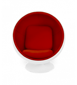 Aarnio Style Ball Chair - Red Wool