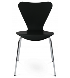Jacobsen Series 7 Chair in Black Plywood - front
