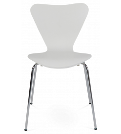 Jacobsen Series 7 Chair in White Plywood - front