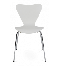 Jacobsen Style Series 7 Dining Chair - White Plywood