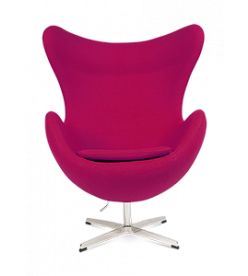 Arne Jacobsen Egg Chair Replica in Pink Cashmere