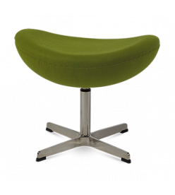 Jacobsen Style Egg Ottoman - Olive Green Cashmere