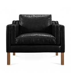 Mogensen 2211 Armchair Replica - black leather