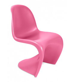 Panton Style S Chair - Pink Plastic