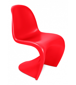 Panton Style S Chair - Red Plastic