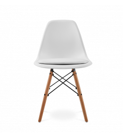 Eiffel Chair Seat Pad Cushion in White - chair & cushion
