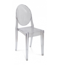 Starck Victoria Ghost Chair Replica Front Angle