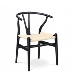 Wegner Wishbone Chair Replica - Black Wood