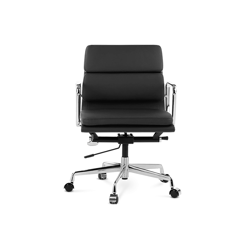 Eames Style Bürostuhl EA217 Leder Black