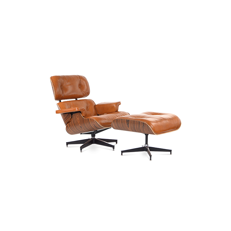 Eames lounge chair & ottoman top grain leather sold by manhattan home design deals
