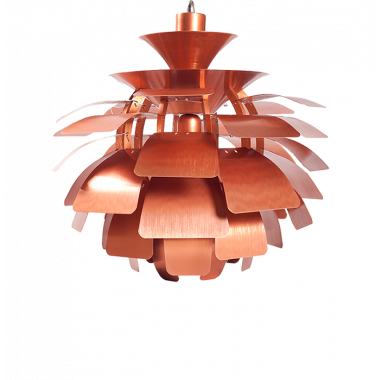 Artichoke Style Small Pendant Lamp - Copper