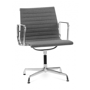 Eames Style EA108 Office Chair - Mid Grey Wool