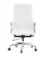 Eames Style EA119 Office Chair - White Leather
