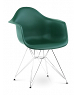 Eames DAR Chair Replica - Forest Green & Chrome Legs 