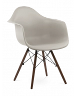 Eames DAW Chair Replica - Beige & Walnut Legs 