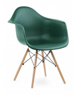 Eames DAW Chair Replica - Forest Green & Beech Legs 